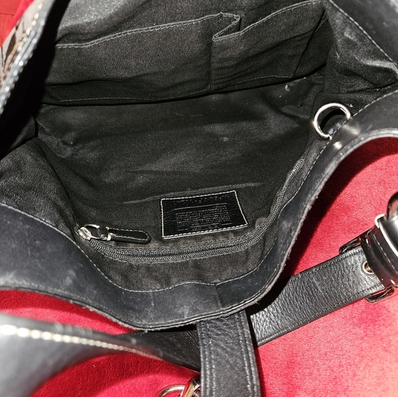 Coach Vintage Hampton Hobo Black Shoulder Bag - Picture 7 of 12